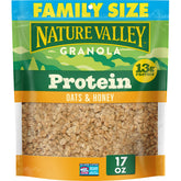 Nature Valley Protein Oats and Honey granola clusters offer a crunchy breakfast.