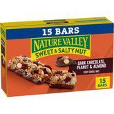 Nature Valley Sweet and Salty Nut Bar box on shelf, pantry-ready.