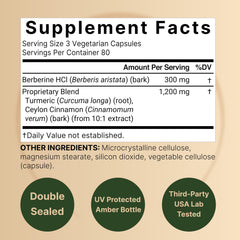 NatureBell Berberine with cinnamon and turmeric blend—aroma and flavor in a daily routine.