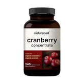 NatureBell Cranberry Concentrate bottle front showing bold branding and capsule form benefits