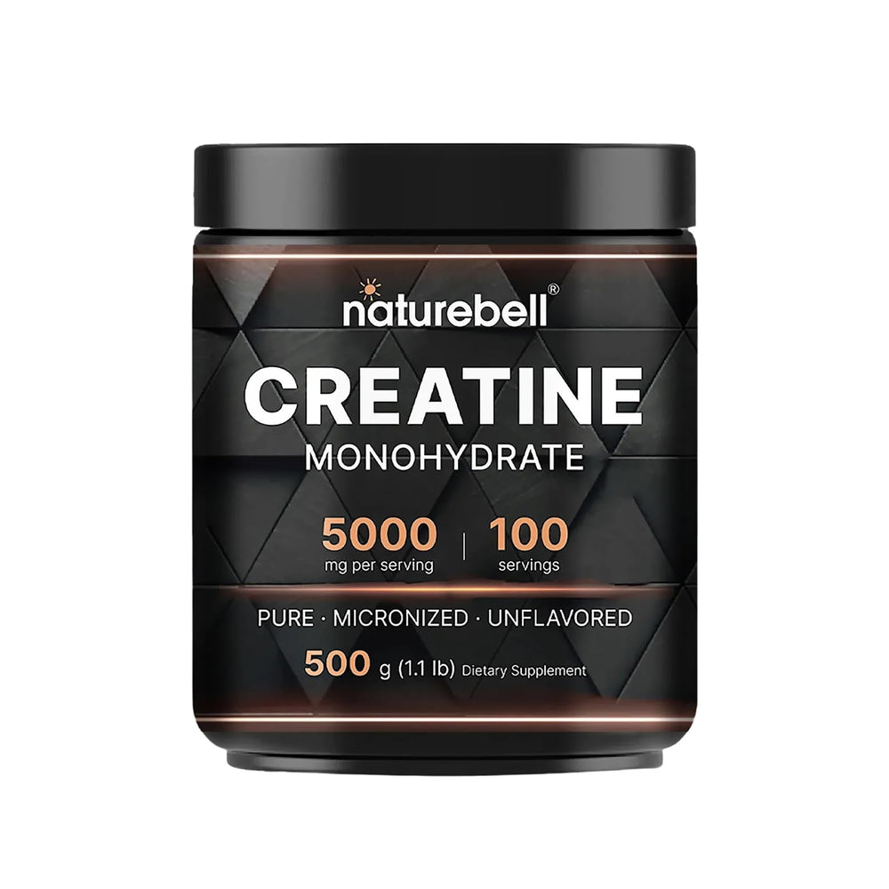 NatureBell creatine powder bottle for easy gym supplementation