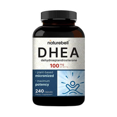 NatureBell DHEA 100mg bottle with convenient capsules for daily energy and immune support.