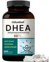 NatureBell DHEA 50mg bottle front view highlighting a plant-based daily energy support