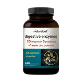NatureBell Digestive Enzymes bottle shown for gut support and everyday wellness