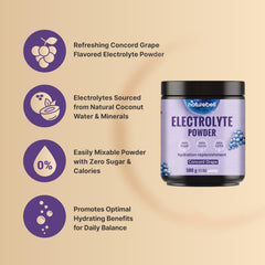 NatureBell high-potassium electrolyte powder delivers 1000mg per serving.