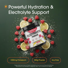 NatureBell Electrolytes Powder raspberry drink packet supports refreshed energy during workouts.