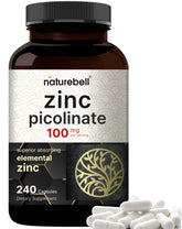NatureBell high-potency zinc picolinate bottle supports daily immune health