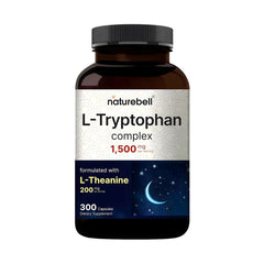 NatureBell L-Tryptophan Complex bottle front with label, designed for daily relaxation support.
