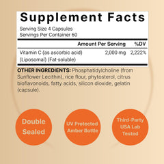 Close-up of NatureBell vitamin C capsules designed for superior absorption.