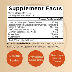 NatureBell Lutein bottle back shows ingredients clearly.