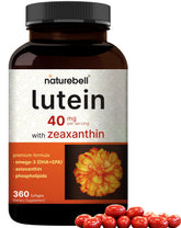NatureBell Lutein bottle front for daily eye support.