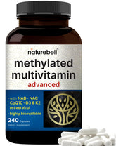 NatureBell Methylated Multivitamin bottle front view for daily immune and energy support