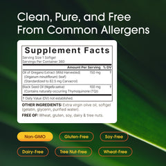 Closeup of NatureBell softgels showing golden oil.