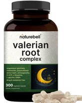 NatureBell Valerian Root Sleep bottle with capsules promotes calm evenings