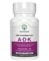 NatureGenX ADK bottle front view highlighting bone health support.