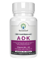 NatureGenX ADK bottle front view highlighting bone health support.