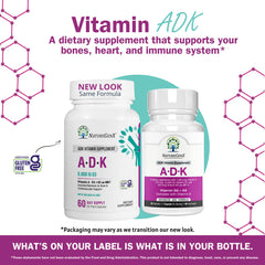NatureGenX ADK gluten-free label signals clean ingredient choices.