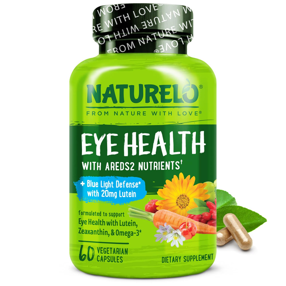 Naturelo Eye Vitamins AREDS2 bottle for daily eye support