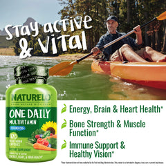 NATURELO capsules close-up highlighting vegan, non-GMO formula for heart support