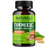 Naturelo Turmeric Curcumin bottle front view for everyday joint comfort