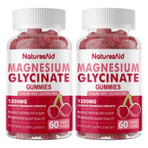 Natures Aid Magnesium Glycinate Gummies bottle front showing mood support.