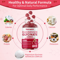 Natures Aid Gummies bottle side view for dosing ease.