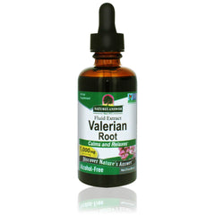 Nature's Answer valerian root 2oz bottle displayed for calm evenings.
