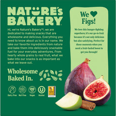 Nature's Bakery Apple Cinnamon Fig Bars closeup reveals real fig filling