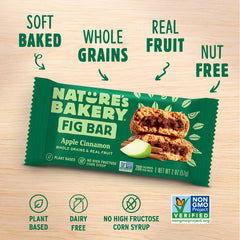 Nature's Bakery Apple Cinnamon Fig Bars ingredients highlight plant-based vegan options