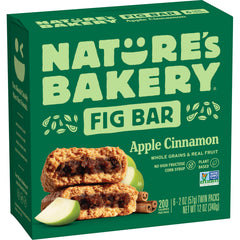 Nature's Bakery Apple Cinnamon Fig Bars pack for convenient on-the-go snacking