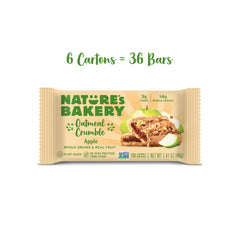 Unwrapped Nature's Bakery Apple Bars close-up showing real filling