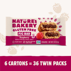 Nature's Bakery Raspberry Fig Bars twin pack design keeps snacks fresh and mess-free.