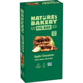 Nature's Bakery Whole Wheat Fig Bars Apple Cinnamon packaging highlight convenient snack on the go