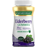 Nature's Bounty Elderberry Gummies front bottle for daily immune support