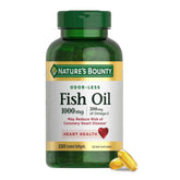 Nature's Bounty Fish Oil 220 Count bottle with label visible for daily supplementation.