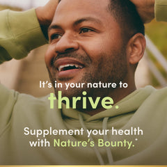 Nature’s Bounty Iron 65 mg packaging highlighting gluten-free and vegetarian options.
