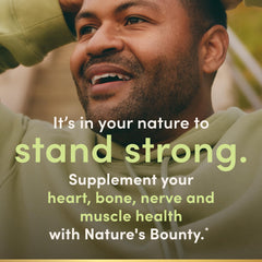 Close-up of Nature's Bounty bottle cap for convenient dosing