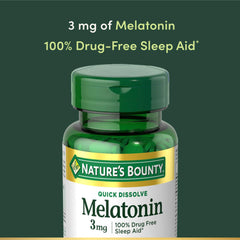 Nature's Bounty Melatonin 3mg 240-count pack offers convenient sleep support.