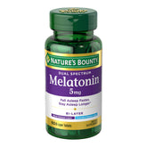 Nature's Bounty Melatonin Dual Spectrum bottle showing the drug-free sleep support option