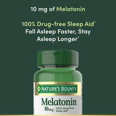 Front of Nature's Bounty Melatonin packaging signaling trusted sleep support