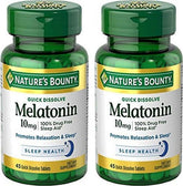 Nature's Bounty Melatonin Quick Dissolve bottle for easy nightly use