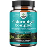 Natures Craft chlorophyll bottle pills for convenient internal deodorant support.