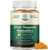 Natures Craft Cleansing Liver Detox Gummies bottle shows daily liver support.