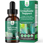 Natures Craft Organic Lymphatic Support Drops bottle pour for easy daily use