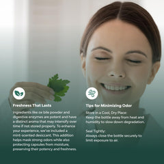 Natures Craft Papain bromelain enzyme blend capsules showcase versatility