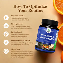 Packaging artwork of Natures Craft Diosmin Hesperidin suggests vegan, non-GMO quality.