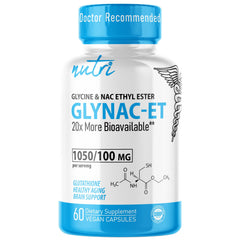 Nature's Fusions GlyNAC-ET bottle shown for easy daily antioxidant support
