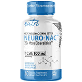 Nature's Fusions Neuro NACET bottle and capsules for convenient daily brain support.
