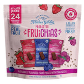 Nature's Garden Fruichias 24-pack front label, ideal for on-the-go snacking.