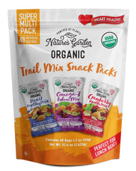 Nature's Garden Organic Trail Mix Snack Pack: 48 packs for on-the-go energy